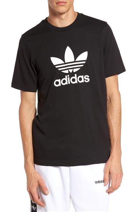 adidas trefoil t shirt zwart|Adidas originals trefoil tee.